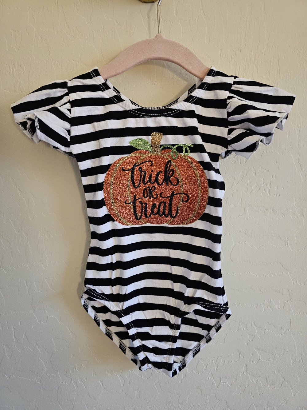 Mama & Addys Bowtique 'Trick or Treat' Pumpkin Halloween Leotard 1/2